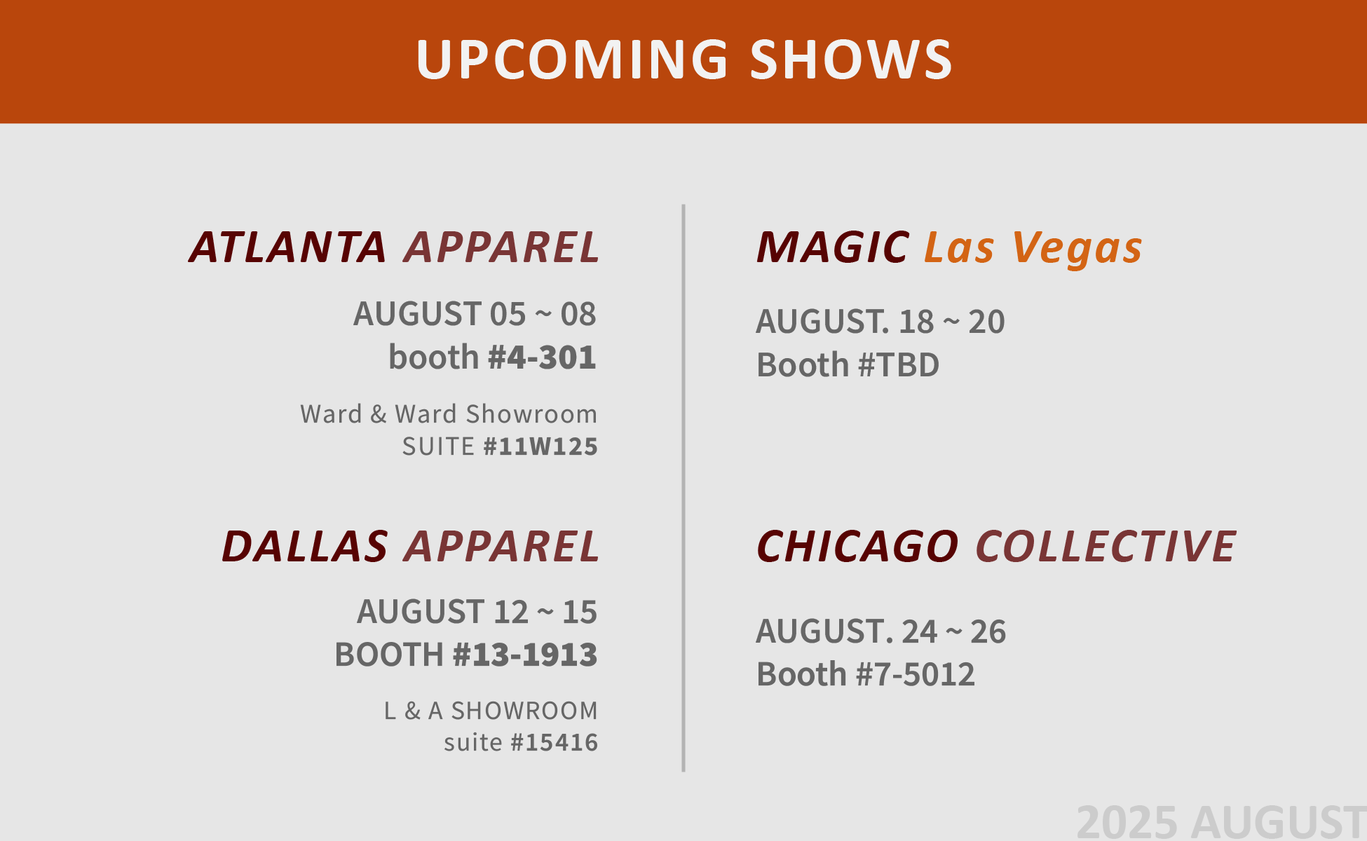 Show information